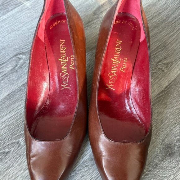 YVES SAINT LAURENT YSL Vintage Classic Pump Women's Heel Dress Shoes, 7.5 - Picture 6 of 8